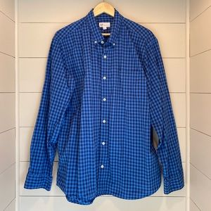 GAP blue and black gingham shirt